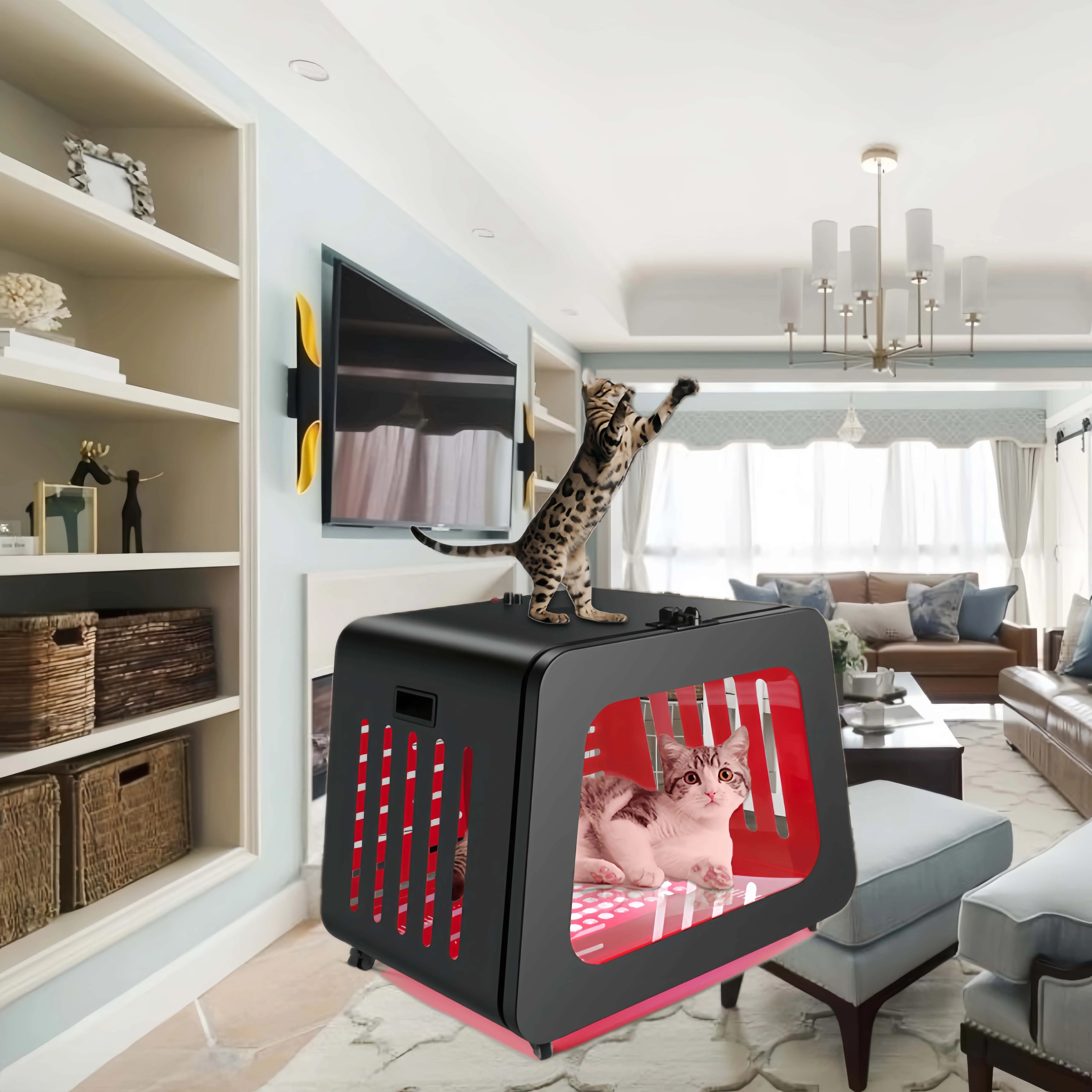 Azure PDT Infared Dog & Cat Health Device OEM ODM Carrier Kennel Red Light Therapy Bed House With Breathable Pet Mats & Pads
Azure PDT Infared Dog & Cat Health Device OEM ODM Carrier Kennel Red Light Therapy Bed House With Breathable Pet Mats & Pads