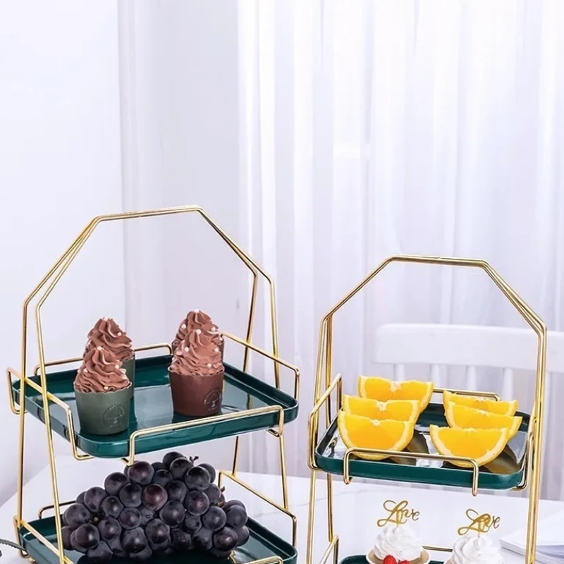 European Style Iron Fruit & Snack Tray - Double Layer Cake & Pastry Display Stand - Ideal for Living Room & Candy
European Style Iron Fruit & Snack Tray - Double Layer Cake & Pastry Display Stand - Ideal for Living Room & Candy