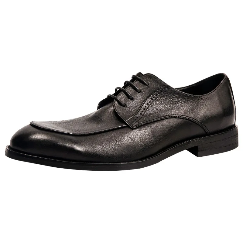 Classic Men's Genuine Leather Derby Shoes Plain Toe Handmade Lace-Up Office Dress Wedding Outdoor Formal Footwear
Classic Men's Genuine Leather Derby Shoes Plain Toe Handmade Lace-Up Office Dress Wedding Outdoor Formal Footwear