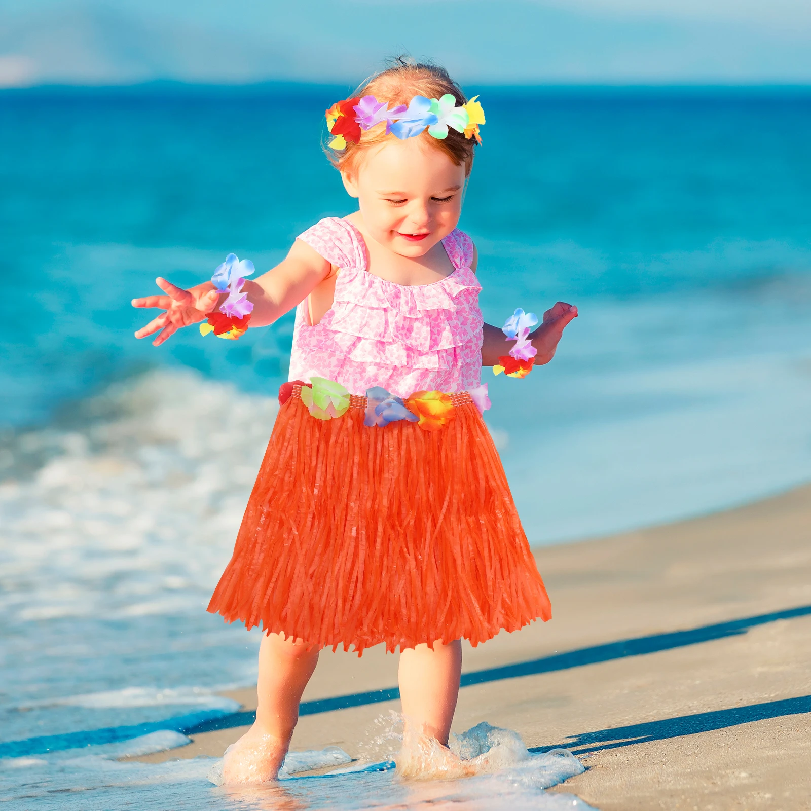 Red Skirt Set Flower Headdress Bracelets Garland Luau Party Costume Accessories Kids Tropical Outfit
Red Skirt Set Flower Headdress Bracelets Garland Luau Party Costume Accessories Kids Tropical Outfit