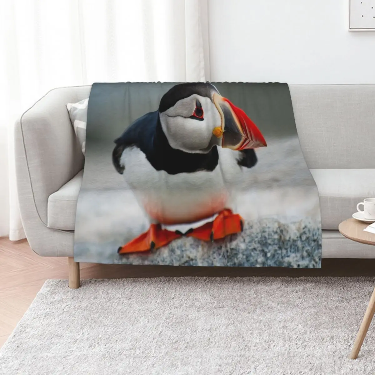 Puffin Throw Blanket Sofas Large valentine gift ideas Flannel Fabric Blankets
Puffin Throw Blanket Sofas Large valentine gift ideas Flannel Fabric Blankets