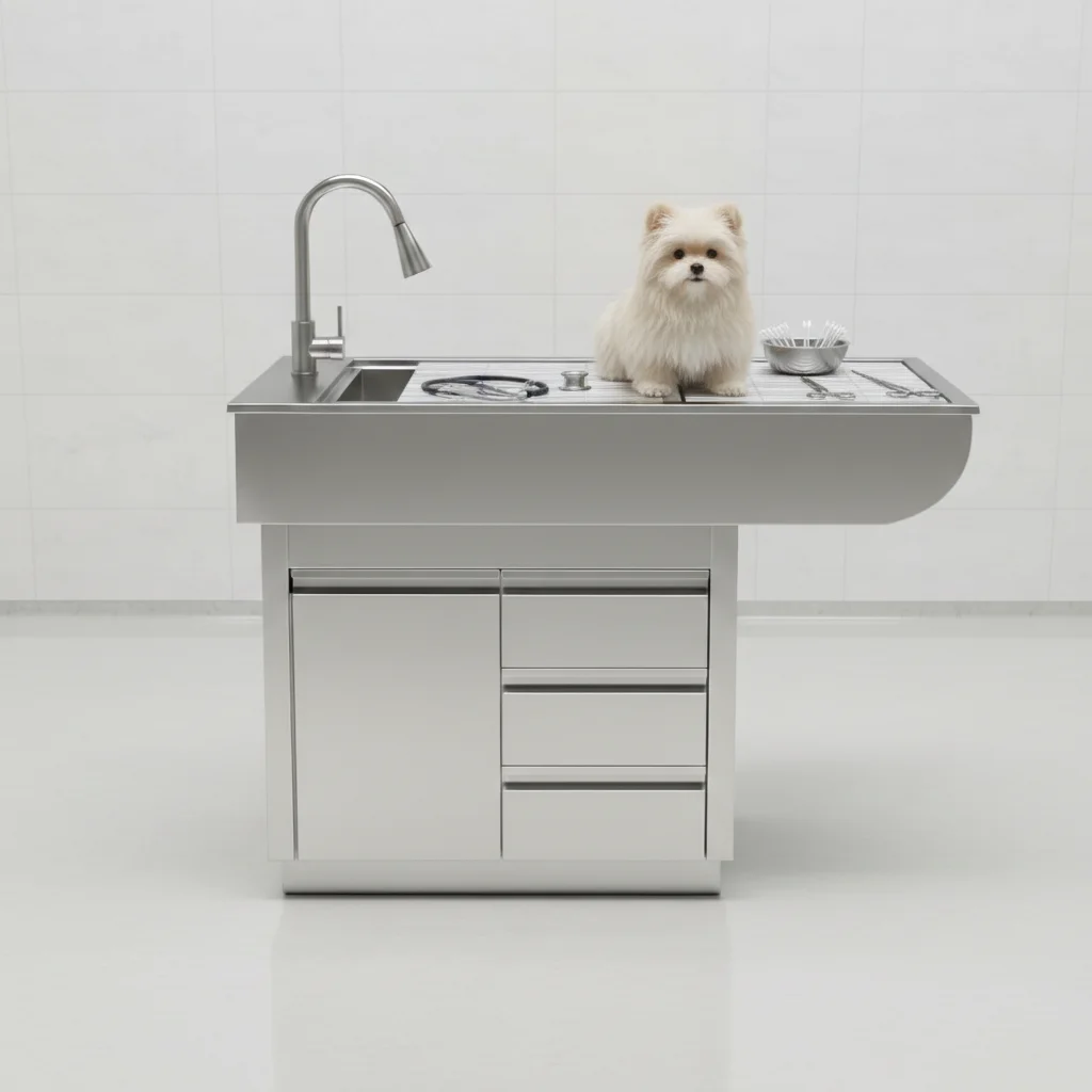 Virant Professional Stainless Steel Pet Hospital Table System Multi-Functional Design for Examination Treatment
Virant Professional Stainless Steel Pet Hospital Table System Multi-Functional Design for Examination Treatment