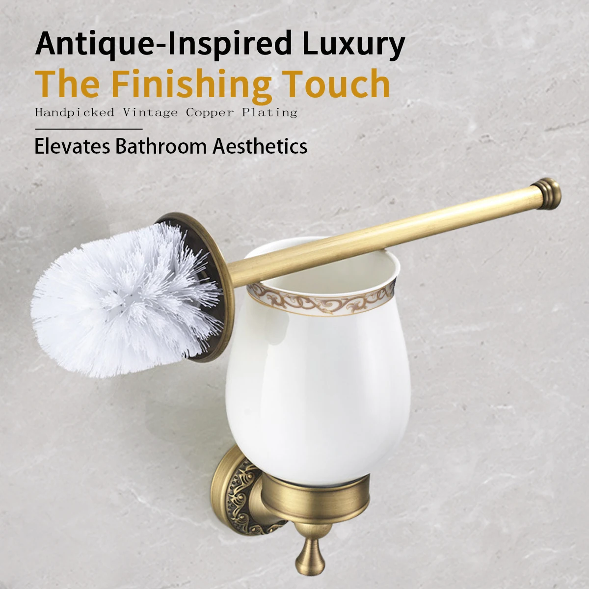 1Pc Vertical Toilet Brush, Copper Handle Toilet Brush, Toilet Cleaning Tool, Toilet Supplies, Household Essentials
1Pc Vertical Toilet Brush, Copper Handle Toilet Brush, Toilet Cleaning Tool, Toilet Supplies, Household Essentials