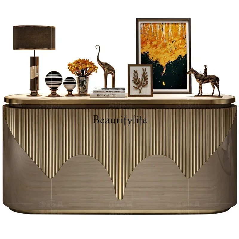 Z.Light Luxury Sideboard Cabinet Hallway Post-Modern Italian Simple Locker
Z.Light Luxury Sideboard Cabinet Hallway Post-Modern Italian Simple Locker