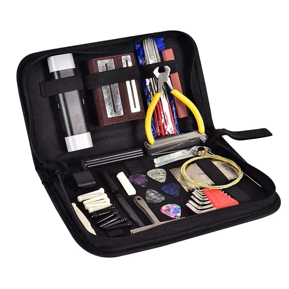 Essential 72 Piece Guitar Tool Set for Repairing and Maintaining For Electric Guitars and Stringed Instruments
Essential 72 Piece Guitar Tool Set for Repairing and Maintaining For Electric Guitars and Stringed Instruments