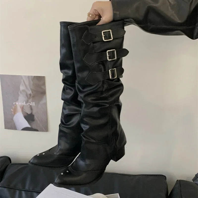 Aneikeh 2026 Fashion Pointed Toe Design Button Combination Splicing Women Knee-High BootsSquare Low Heels Autumn Winter Shoes
Aneikeh 2026 Fashion Pointed Toe Design Button Combination Splicing Women Knee-High BootsSquare Low Heels Autumn Winter Shoes