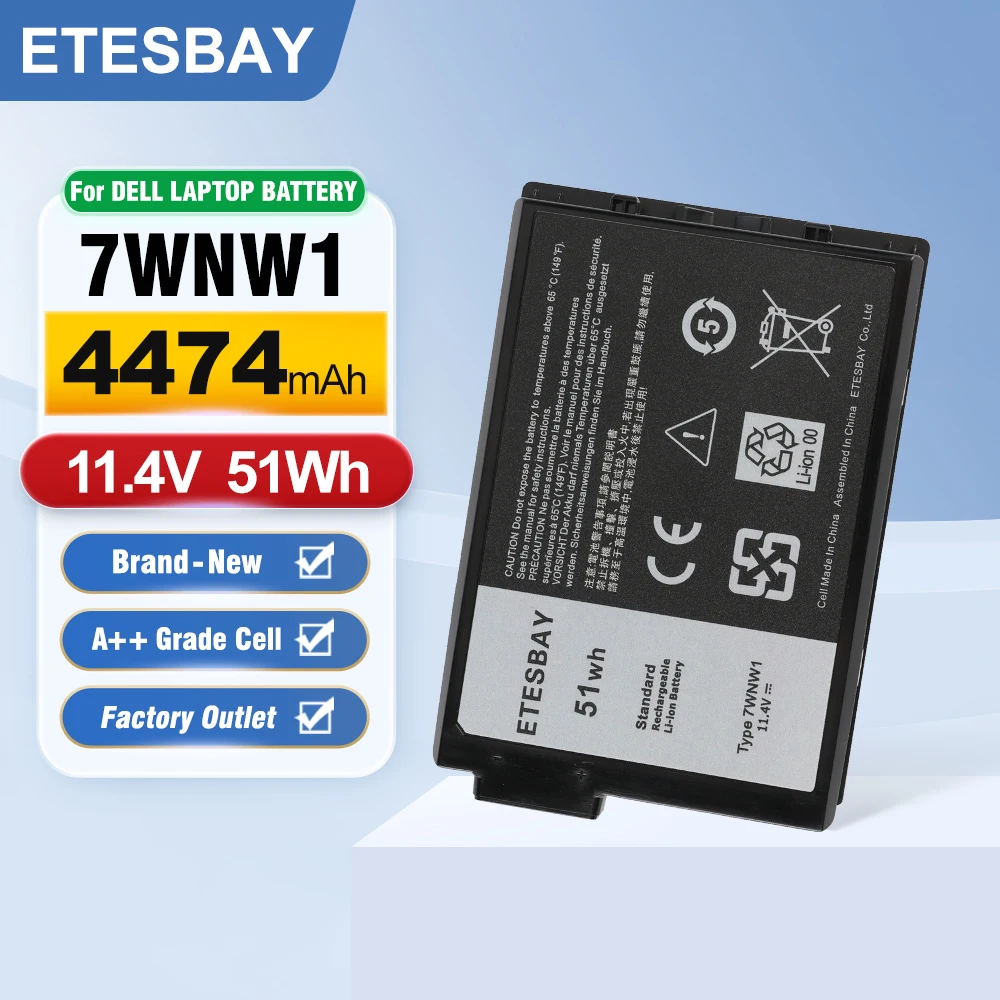 ETESBAY 7WNW1 Laptop Battery Replacement FOR Dell Latitude 7424 5424 5420 Rugged Extreme Series Notebook P85G P86G DMF8C 0DMF8C
ETESBAY 7WNW1 Laptop Battery Replacement FOR Dell Latitude 7424 5424 5420 Rugged Extreme Series Notebook P85G P86G DMF8C 0DMF8C