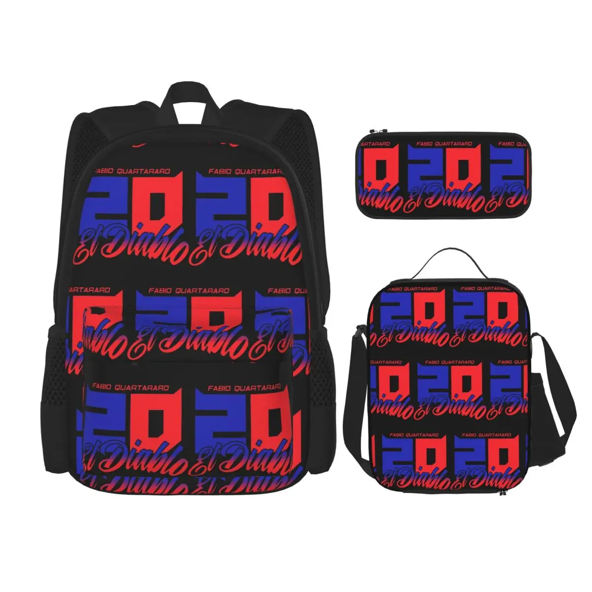 Fabio Quartararo El Diablo Number 20 Backpacks Children Bookbag School Bags Rucksack Lunch Bag Pen Bag Three-Piece Set
Fabio Quartararo El Diablo Number 20 Backpacks Children Bookbag School Bags Rucksack Lunch Bag Pen Bag Three-Piece Set