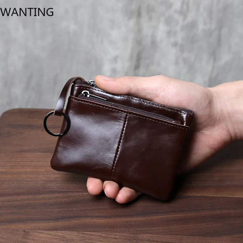 Handmade Genuine Leather Small Wallet, Business Card Bag, Top Layer, Cowhide Simple Zipper, Driver's License Bag, Bus Card Bag
Handmade Genuine Leather Small Wallet, Business Card Bag, Top Layer, Cowhide Simple Zipper, Driver's License Bag, Bus Card Bag