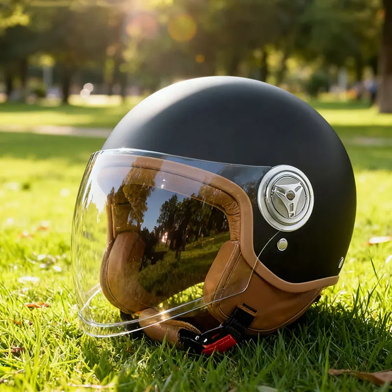 New 3C Certified Lightweight Retro 3/4 Face Motorcycle Helmet Adult Helmet Men's and Women's Motorcycle Helmet
New 3C Certified Lightweight Retro 3/4 Face Motorcycle Helmet Adult Helmet Men's and Women's Motorcycle Helmet