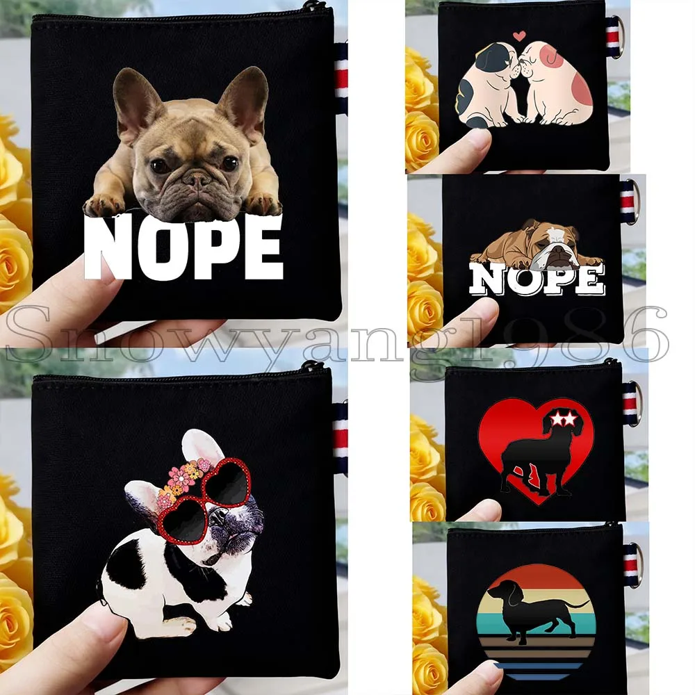 6PCS Funny Dachshund Dog Heart English Bulldog Nope French Bulldog Gift Canvas Coin Purse Small Square Key Card Bag Wallet Pouch
6PCS Funny Dachshund Dog Heart English Bulldog Nope French Bulldog Gift Canvas Coin Purse Small Square Key Card Bag Wallet Pouch