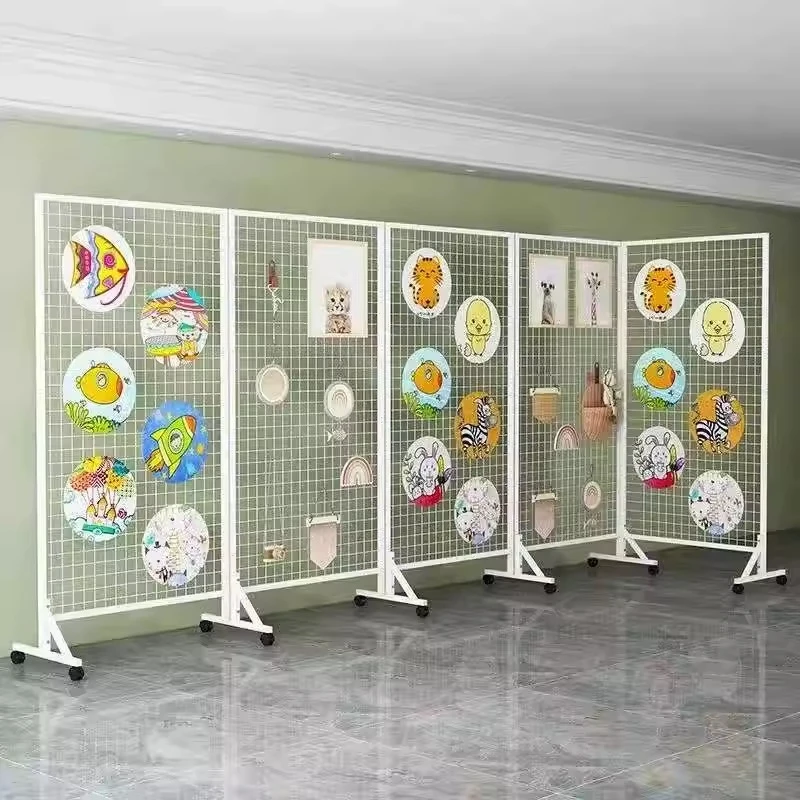 Shelf Studio Display Shelf Mesh Wrought Iron Multifunctional Kindergarten Storage Art Grid Mobile Foldable Shelfs
Shelf Studio Display Shelf Mesh Wrought Iron Multifunctional Kindergarten Storage Art Grid Mobile Foldable Shelfs
