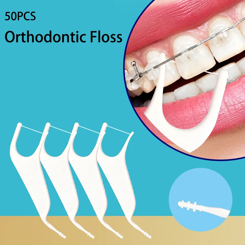 50pcs Toothpick Floss Interdental Tooth Cleaner Disposable Dental Toothpicks For Adult Tooth Cleaning Toothpicks With Thread
50pcs Toothpick Floss Interdental Tooth Cleaner Disposable Dental Toothpicks For Adult Tooth Cleaning Toothpicks With Thread