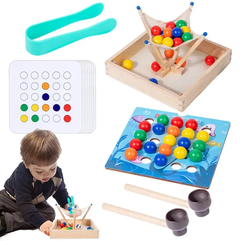 Wooden Bead Game For Kids Bead Scooping Game Clip Bead Toys Educational Board Game For Kids 3 Preschool Learning Activities
Wooden Bead Game For Kids Bead Scooping Game Clip Bead Toys Educational Board Game For Kids 3 Preschool Learning Activities