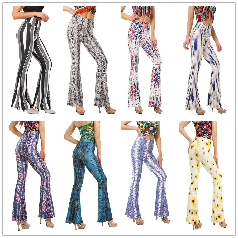 Spring Summer Fashion Tight Hip Women Pants Retro Print Pattern Wide Leg Big Flare High Waist Trousers Casual Female Bottom
Spring Summer Fashion Tight Hip Women Pants Retro Print Pattern Wide Leg Big Flare High Waist Trousers Casual Female Bottom