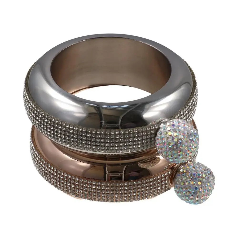Household 3.5 Oz Bracelet Diamond Hip Flask Stainless Steel Handheld Bangle Wine Bottle Ring Whiskey Flagon Bar
Household 3.5 Oz Bracelet Diamond Hip Flask Stainless Steel Handheld Bangle Wine Bottle Ring Whiskey Flagon Bar