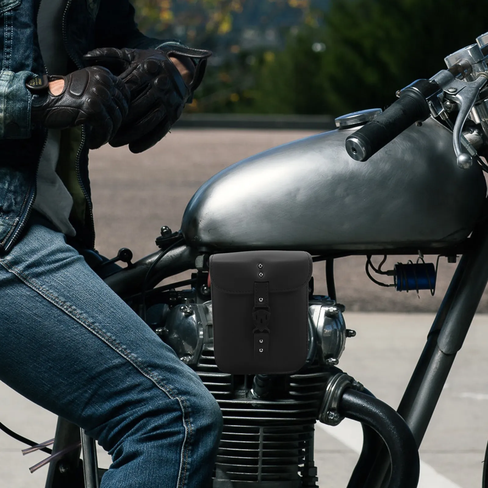 Motorcycle Side Bag Vintage Retro Synthetic Black Saddle Tool Organizer Pannier Saddlebag Motorcycle Storage Large
Motorcycle Side Bag Vintage Retro Synthetic Black Saddle Tool Organizer Pannier Saddlebag Motorcycle Storage Large