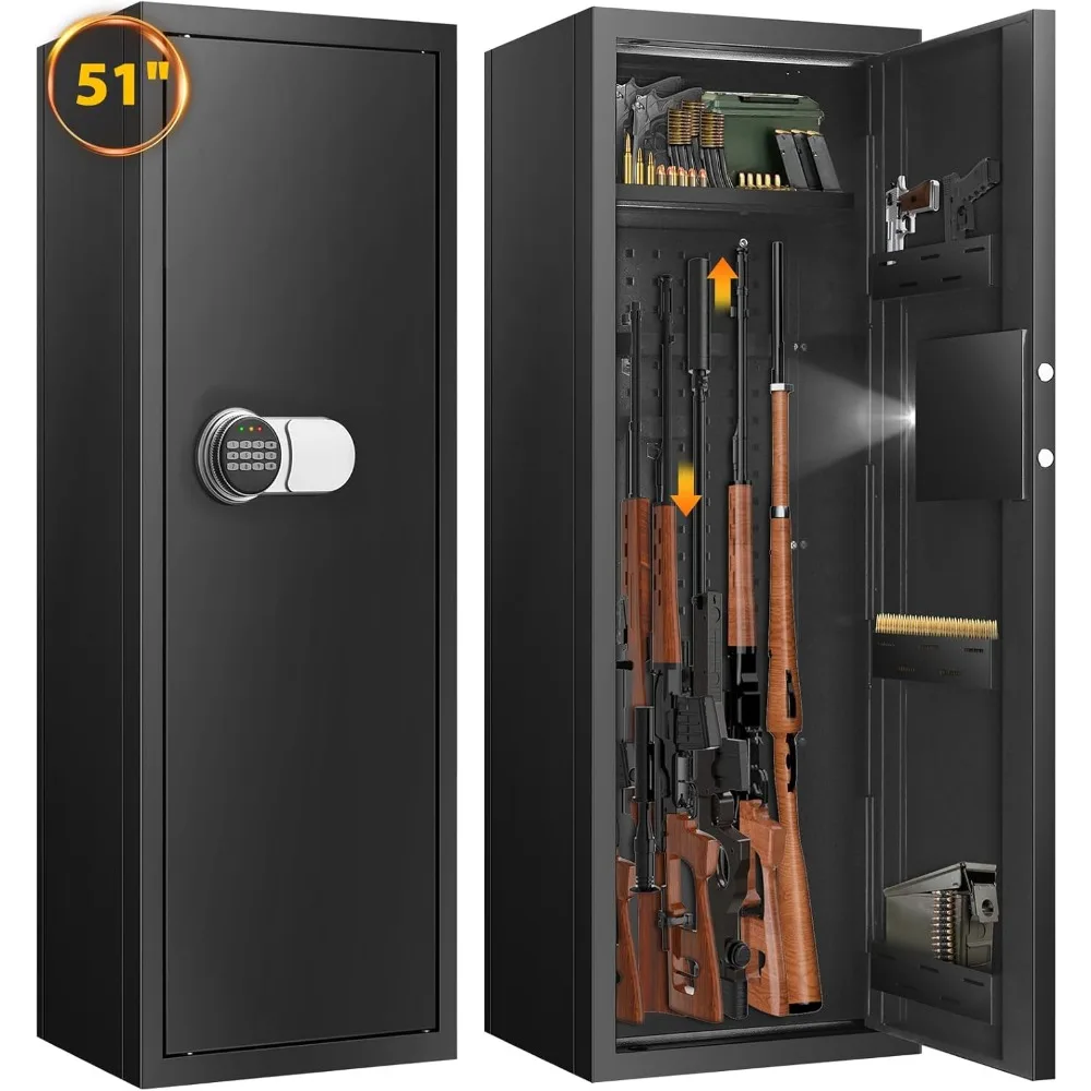 8 Deeper Rifle Gun Safes for Home Rifle and Pistols, Quick Access Gun Safes for Rifles and Shotguns, Heavy Duty Gun Cabinets
8 Deeper Rifle Gun Safes for Home Rifle and Pistols, Quick Access Gun Safes for Rifles and Shotguns, Heavy Duty Gun Cabinets