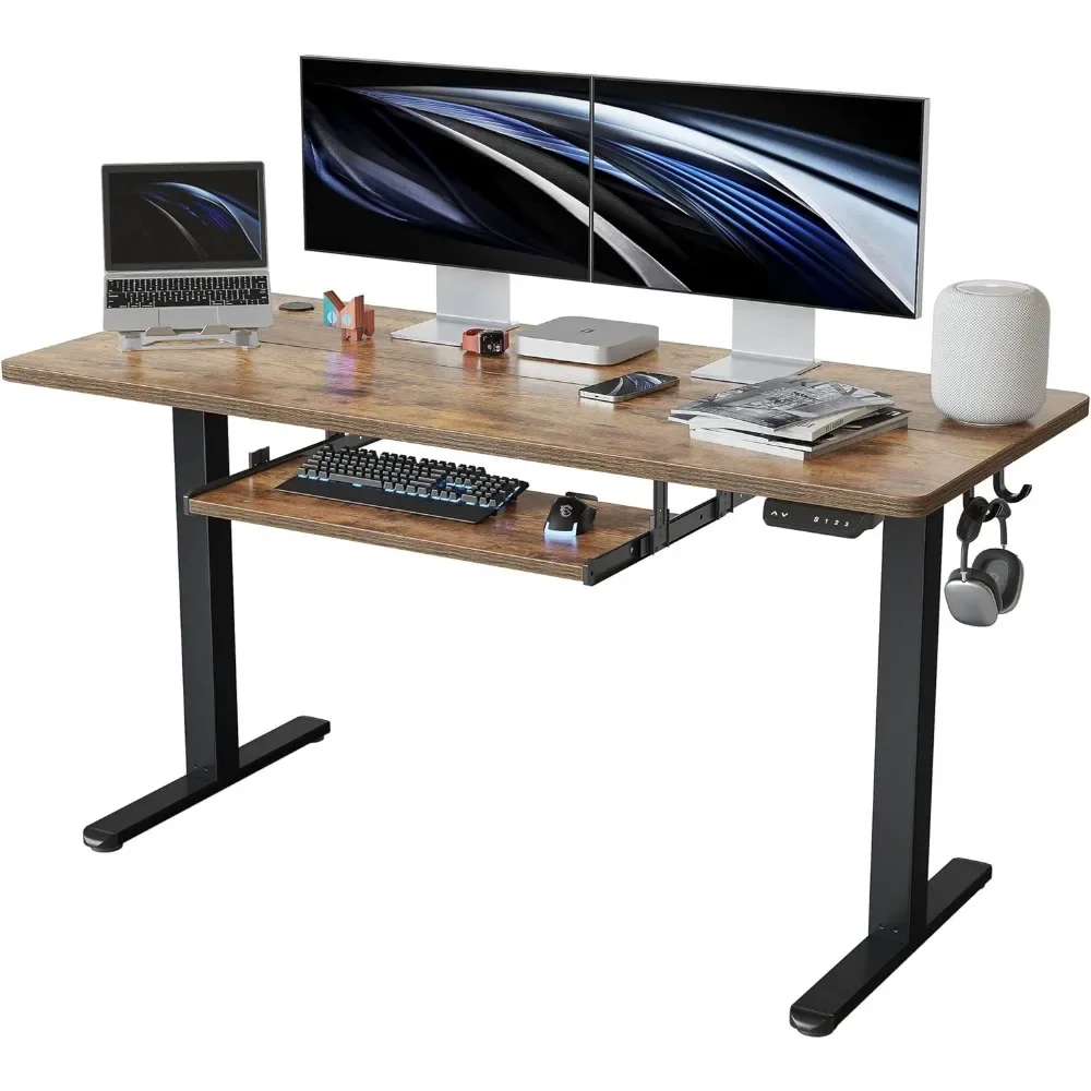 Computer desk, standing office desk with keyboard tray, 55 × 24 inch electric lifting office desk, computer desk
Computer desk, standing office desk with keyboard tray, 55 × 24 inch electric lifting office desk, computer desk