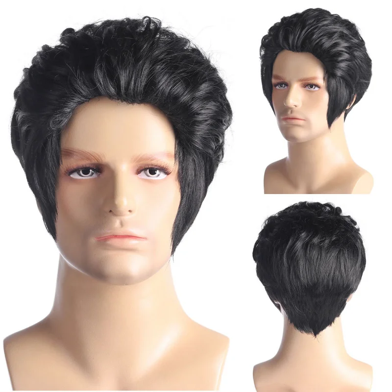 's Rock Star Black Men's Elvis Prom Party Performance Wig
's Rock Star Black Men's Elvis Prom Party Performance Wig