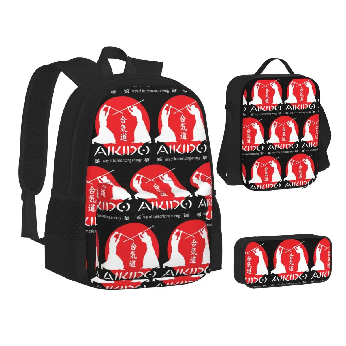 Aikido Backpacks Boys Girls Bookbag School Bags Kids Rucksack Lunch Bag Pen Bag Three-Piece Set
Aikido Backpacks Boys Girls Bookbag School Bags Kids Rucksack Lunch Bag Pen Bag Three-Piece Set