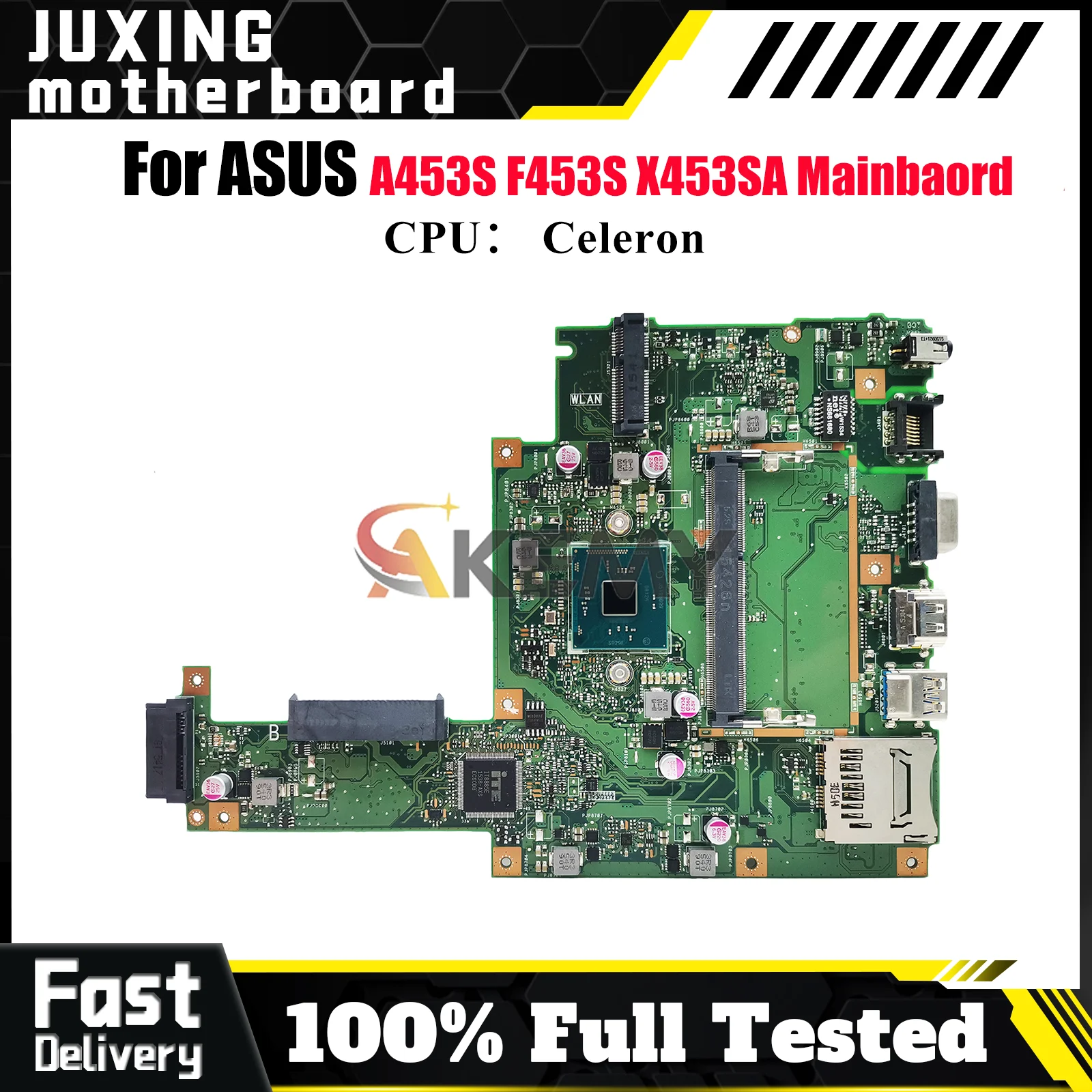 Материнская плата для ноутбука X453SA для ASUS VivoBook X453SA X453S F453S A453S, материнская плата для ноутбука с процессором Celeron, 100% тестирование, ОК, быстрая доставка
Материнская плата для ноутбука X453SA для ASUS VivoBook X453SA X453S F453S A453S, материнская плата для ноутбука с процессором Celeron, 100% тестирование, ОК, быстрая доставка