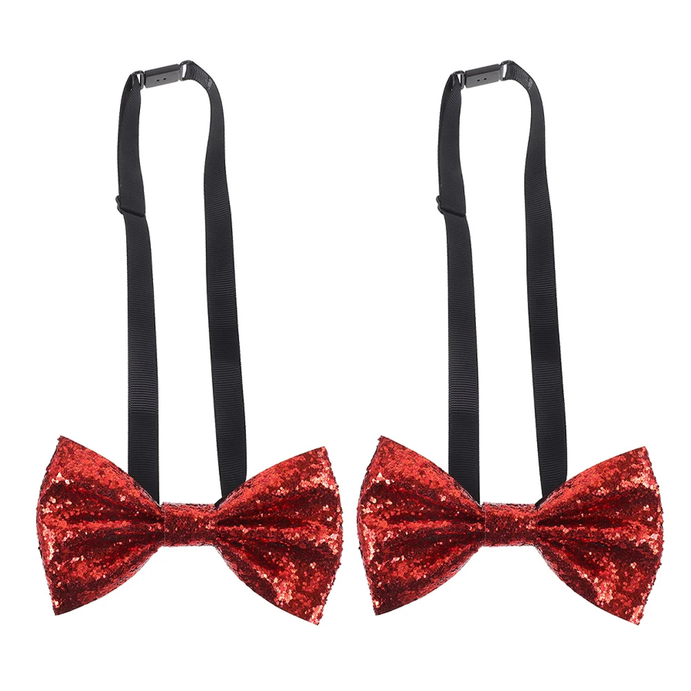 2Pcs Bow Ties Sequin Adjustable Length Shiny Glitter Banquets Halloween Birthday PU Material Kids Adults
2Pcs Bow Ties Sequin Adjustable Length Shiny Glitter Banquets Halloween Birthday PU Material Kids Adults