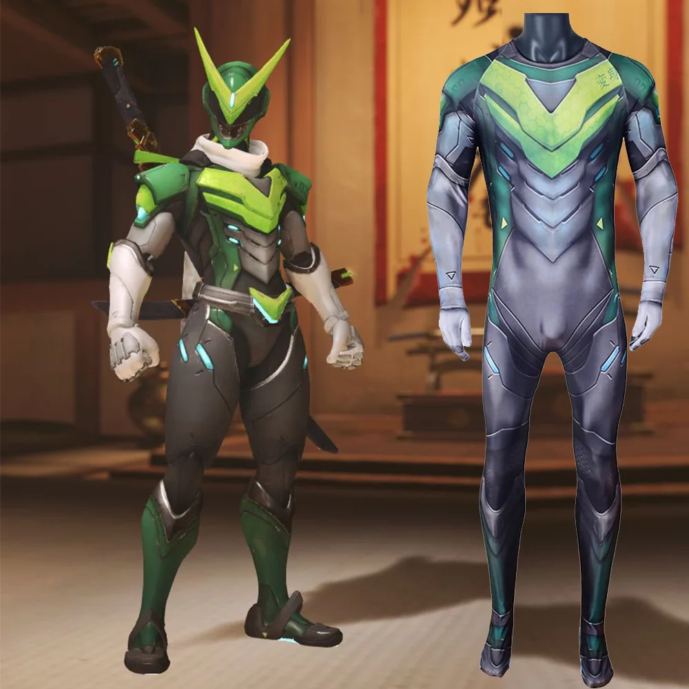 Game Shimada Genji Cosplay Costume Superhero Zentai Bodysuits Genji Costume Cosplay Spandex Halloween Costume Adult Boys
Game Shimada Genji Cosplay Costume Superhero Zentai Bodysuits Genji Costume Cosplay Spandex Halloween Costume Adult Boys