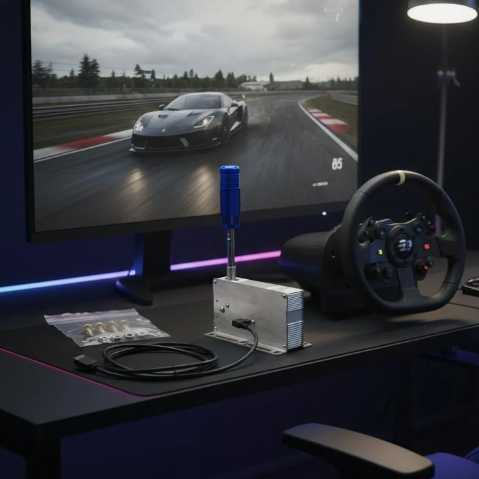 Sim Racing Shifter Immersion Gameplay Shift Lever Car Part for Gamers
Sim Racing Shifter Immersion Gameplay Shift Lever Car Part for Gamers
