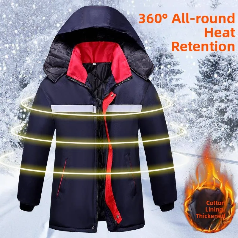 Утепленная хлопковая куртка с отражающими полосами для работы в холодных условиях, молодежная модная повседневная куртка на молнии с боковыми карманами
Утепленная хлопковая куртка с отражающими полосами для работы в холодных условиях, молодежная модная повседневная куртка на молнии с боковыми карманами