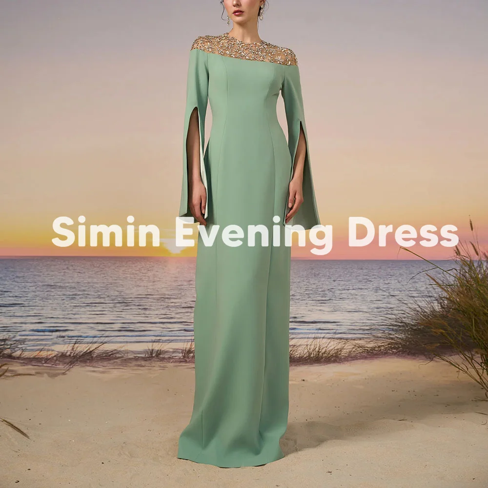 Simin женское индивидуальное прямое вечернее платье в Саудовской Аравии с круглым вырезом и длинным рукавом длиной до пола, торжественное элегантное платье 2025
Simin женское индивидуальное прямое вечернее платье в Саудовской Аравии с круглым вырезом и длинным рукавом длиной до пола, торжественное элегантное платье 2025