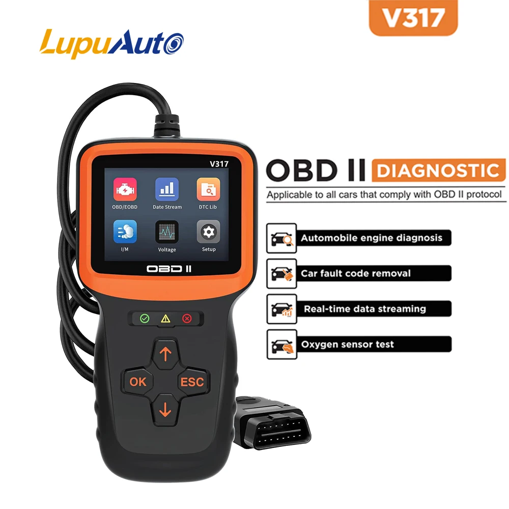 V317 OBD2 сканер автоматическая проверка двигателя автомобиля чистый считыватель кодов неисправностей автомобильный диагностический тестер сканирования инструменты OBDII/EOBD инструмент сканирования
V317 OBD2 сканер автоматическая проверка двигателя автомобиля чистый считыватель кодов неисправностей автомобильный диагностический тестер сканирования инструменты OBDII/EOBD инструмент сканирования
