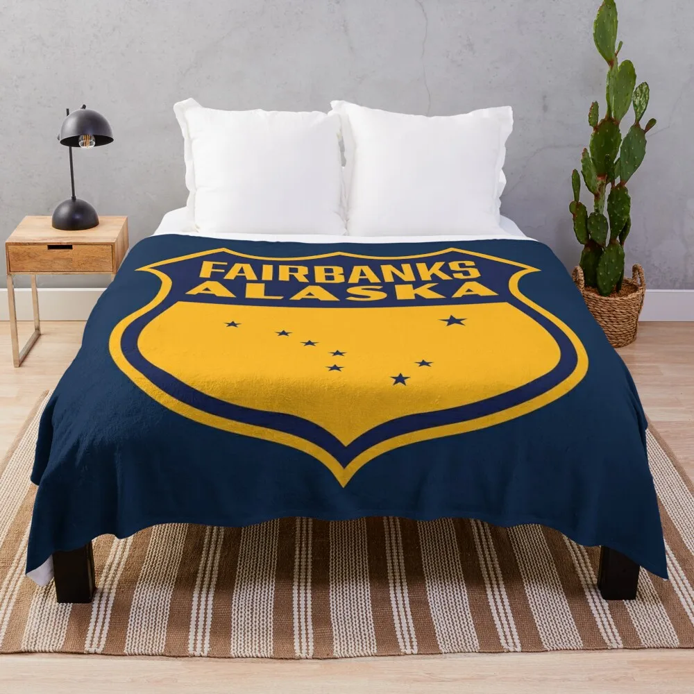 Fairbanks Alaska Retro Star Shield (Blue) Throw Blanket Furrys Quilt christmas gifts Blankets
Fairbanks Alaska Retro Star Shield (Blue) Throw Blanket Furrys Quilt christmas gifts Blankets