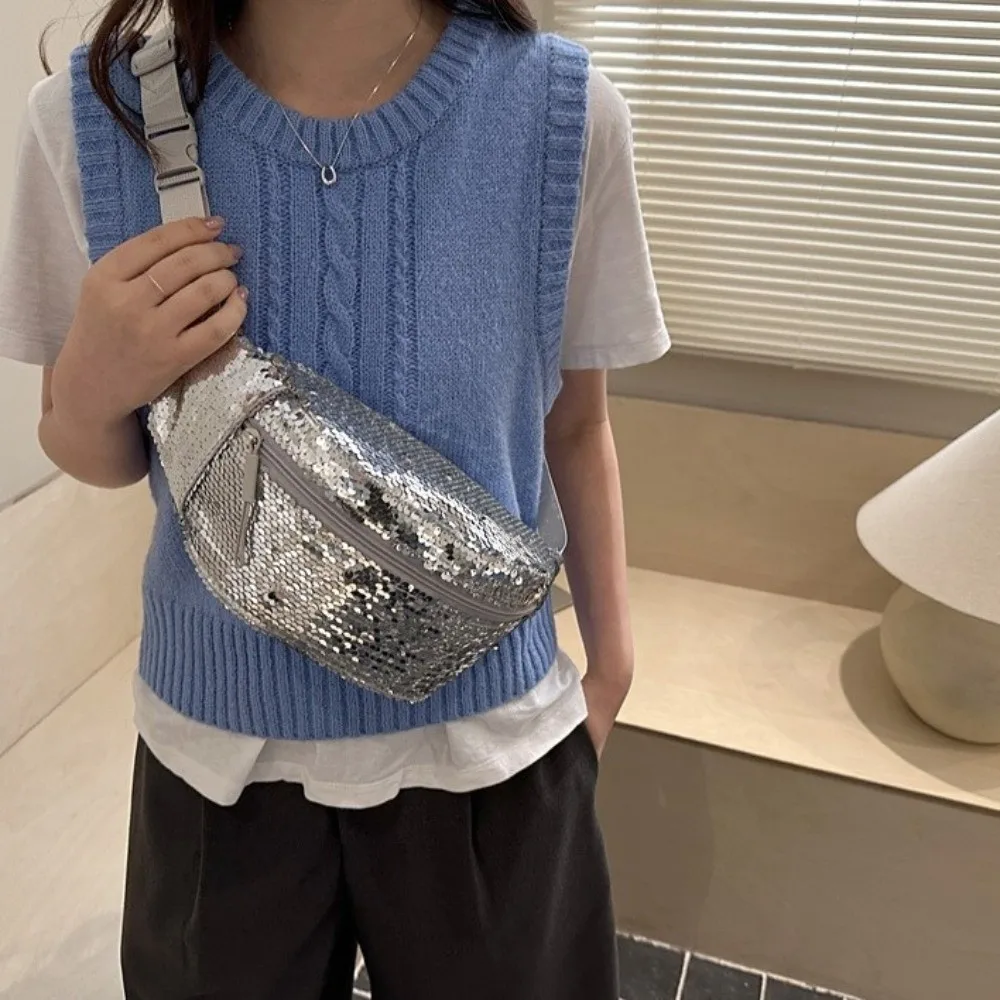 Luxury Glitter Sequin Waist Packs Lightweight Versatile Zipper Crossbody Bag Phone Pack Korean Style Shiny Fanny Pack Travel
Luxury Glitter Sequin Waist Packs Lightweight Versatile Zipper Crossbody Bag Phone Pack Korean Style Shiny Fanny Pack Travel