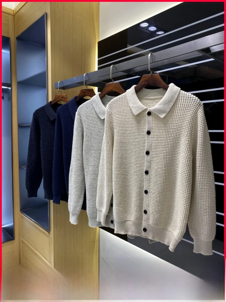 Nordic Sle Men's Faionable Wool Blend Knitted Cardigan Coat Turn-down Collar All-match Autumn Winter Casual Soft Cotton P...
Nordic Sle Men's Faionable Wool Blend Knitted Cardigan Coat Turn-down Collar All-match Autumn Winter Casual Soft Cotton P...