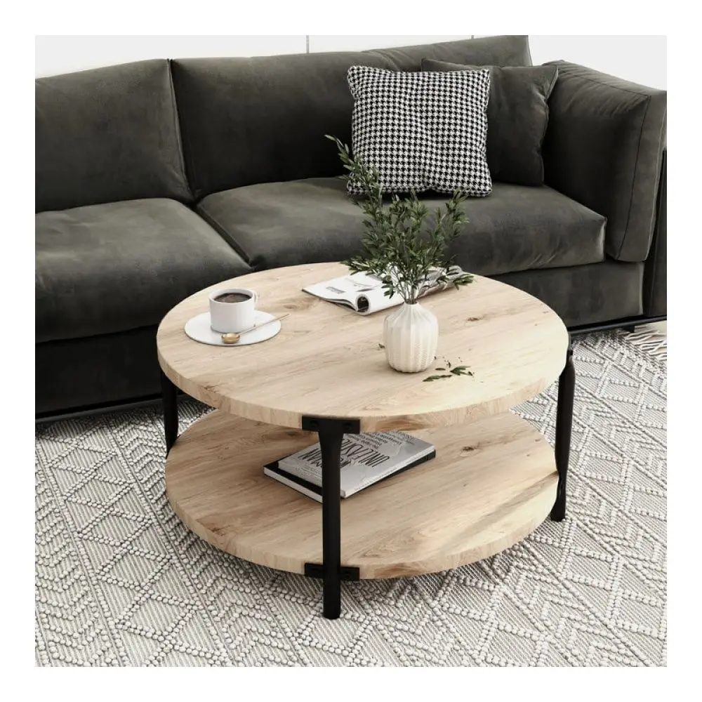 Minimalist Round Coffee Table 29.61Inch MDF Material DoubleLayer Coffee Table Open Storage And Easy Assembly Suitable For Livin
Minimalist Round Coffee Table 29.61Inch MDF Material DoubleLayer Coffee Table Open Storage And Easy Assembly Suitable For Livin