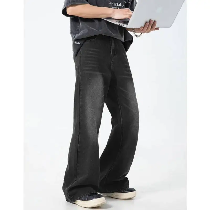 2026 Spring Man Jeans New Men's Loose Jeans Vintage Washed Bootcut High Street Blue Black Retro Flare Denim Pants
2026 Spring Man Jeans New Men's Loose Jeans Vintage Washed Bootcut High Street Blue Black Retro Flare Denim Pants