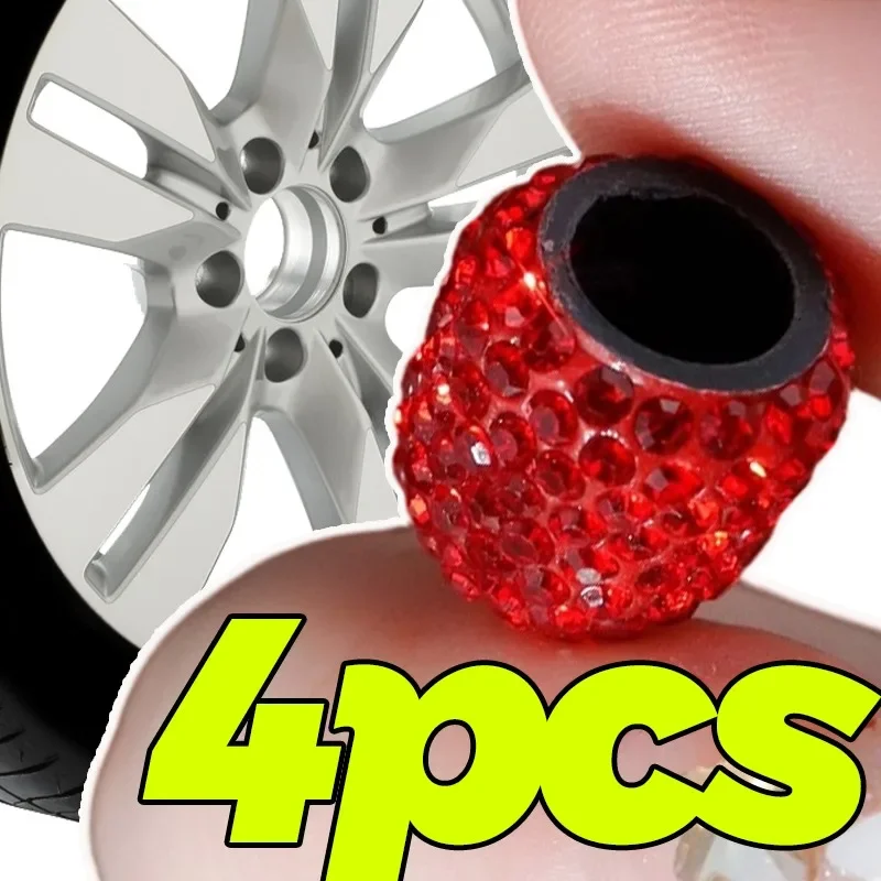 2/4Pcs Rhinestone Tire Valves Stem Caps Car Wheel Dust Cover for Car Motorcycle Bicycle Air Valves Cap Decoration Accessories
2/4Pcs Rhinestone Tire Valves Stem Caps Car Wheel Dust Cover for Car Motorcycle Bicycle Air Valves Cap Decoration Accessories