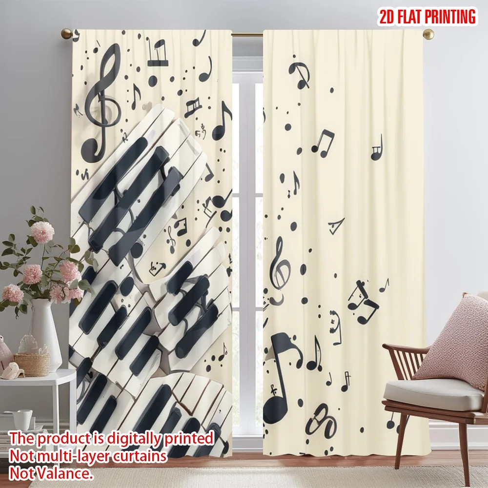 2D flat printing 2pcs Curtains Musical Notes and Keys Digital Printed Polyester Drapes All Season Party & Holiday Decor for
2D flat printing 2pcs Curtains Musical Notes and Keys Digital Printed Polyester Drapes All Season Party & Holiday Decor for