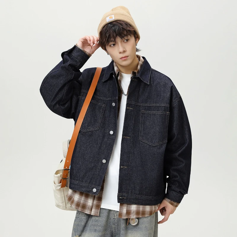 Men Denim Coats Casual Loose Coat Turn Down Collar Y2k Streetwear Jackets Work Splice Regular Jacket 2025 Autumn Winter
Men Denim Coats Casual Loose Coat Turn Down Collar Y2k Streetwear Jackets Work Splice Regular Jacket 2025 Autumn Winter