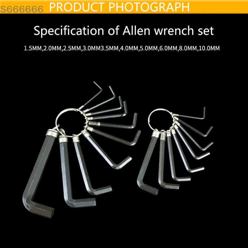 8/10Pcs/Set Key Wrench Hand Tool Hexagon Hex End Bike Bicycle Repair Set For Daily Use Steel Convenience Allen
8/10Pcs/Set Key Wrench Hand Tool Hexagon Hex End Bike Bicycle Repair Set For Daily Use Steel Convenience Allen