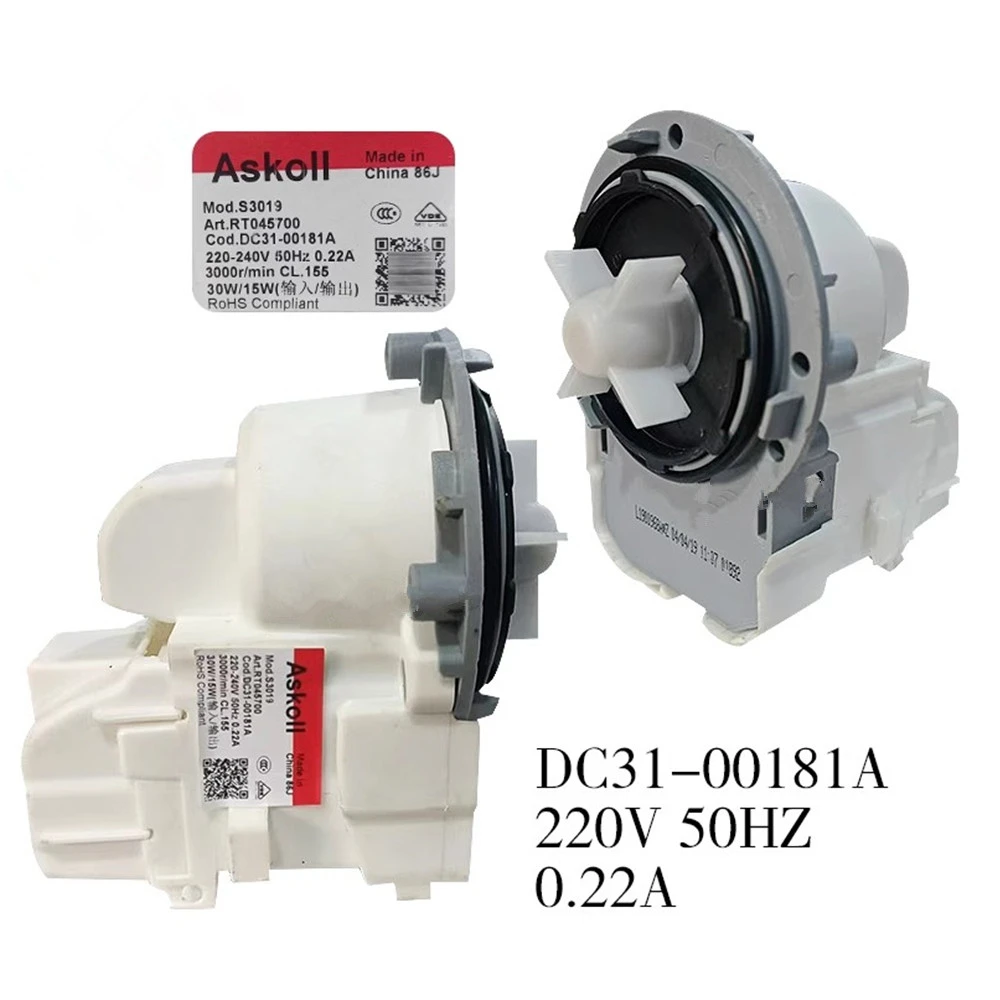 For drum washing machine DC31-00181A drainage pump 50HZ motor Replace parts
For drum washing machine DC31-00181A drainage pump 50HZ motor Replace parts