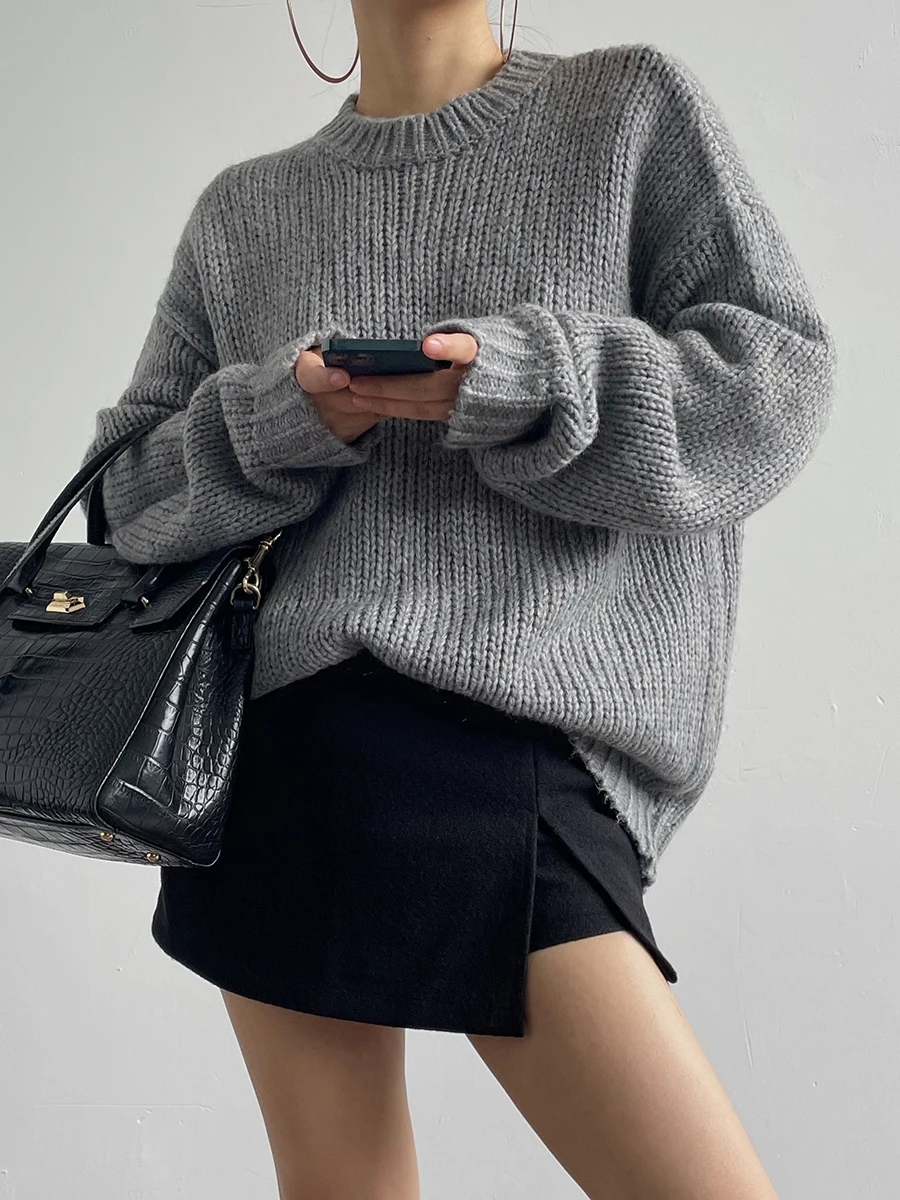 AcupStudio Ленивый пейзаж Простой шерстяной женский пуловер Свитер Осень-зима Внутренняя одежда Топ Street Sle Свободный крой Трикотаж
AcupStudio Ленивый пейзаж Простой шерстяной женский пуловер Свитер Осень-зима Внутренняя одежда Топ Street Sle Свободный крой Трикотаж