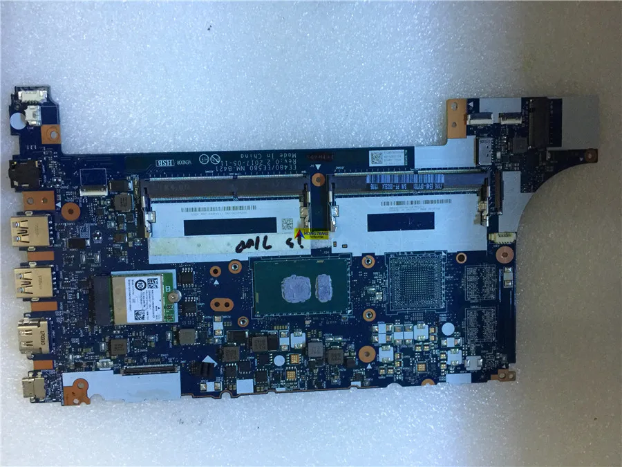 Genuine EE480 EE580 NM-B421 FOR Lenovo E480 LAPTOP MOTHERBOARD WITH I3-7100 CPU Test OK
Genuine EE480 EE580 NM-B421 FOR Lenovo E480 LAPTOP MOTHERBOARD WITH I3-7100 CPU Test OK