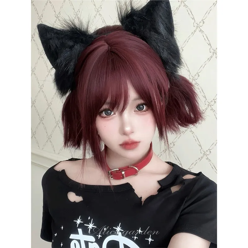 LUPU Wig Female Internet Celebrity Cute Lolita Short Straight Hair With Bangs bobo Natural JK Full Head Cover for Women
LUPU Wig Female Internet Celebrity Cute Lolita Short Straight Hair With Bangs bobo Natural JK Full Head Cover for Women