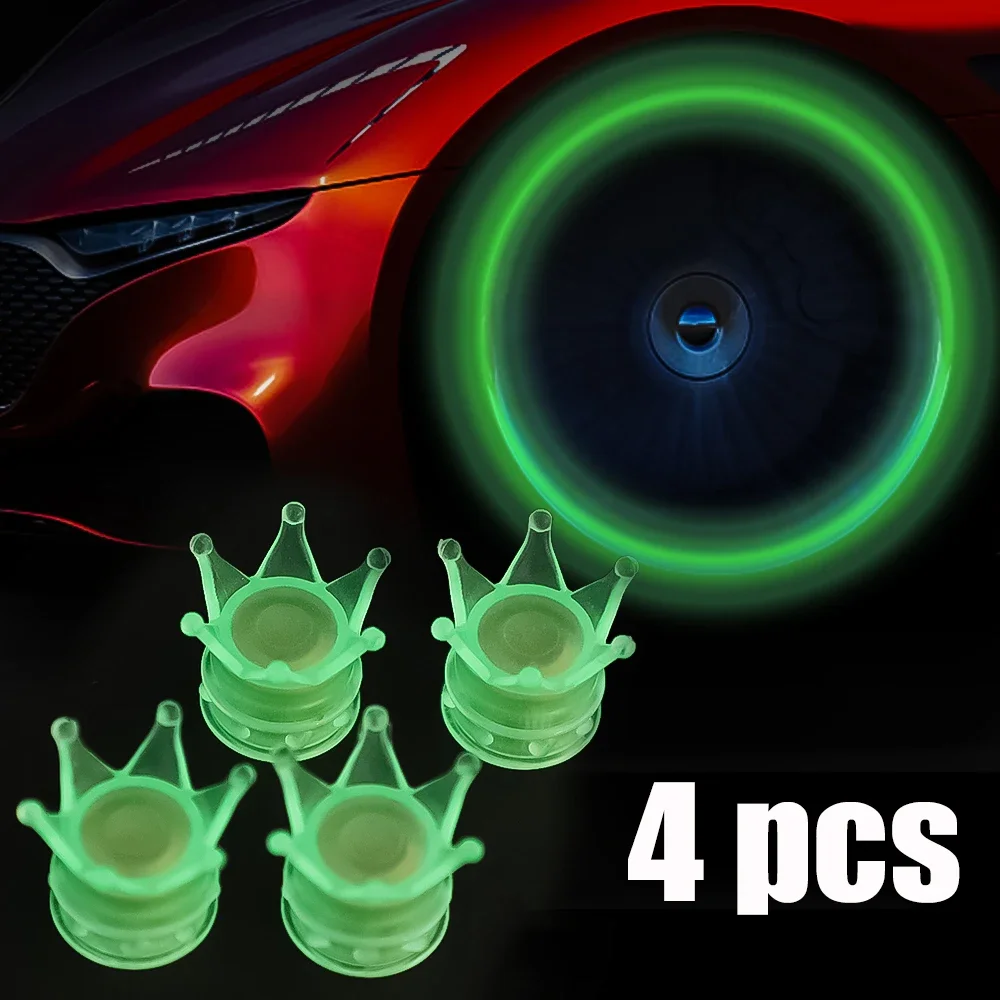 Luminous Car Wheel Tire Valve Caps Crown Fluorescent Motorcycle Bike Wheel Night Glowing Decoration Auto Car Tyre Valve Stem Cap
Luminous Car Wheel Tire Valve Caps Crown Fluorescent Motorcycle Bike Wheel Night Glowing Decoration Auto Car Tyre Valve Stem Cap