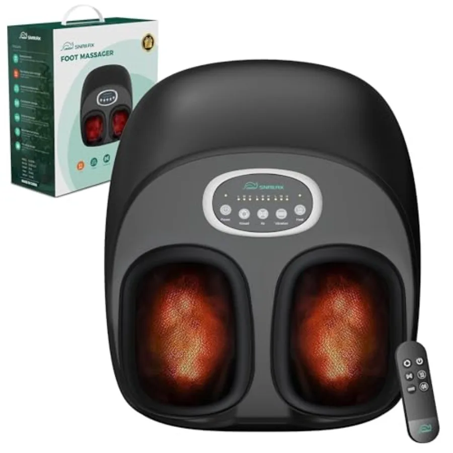 Foot Massager with Heat for Home Use, Polyester Fabric in Black, Deep Kneading and Rolling Massage with Remote Control Convenie
Foot Massager with Heat for Home Use, Polyester Fabric in Black, Deep Kneading and Rolling Massage with Remote Control Convenie