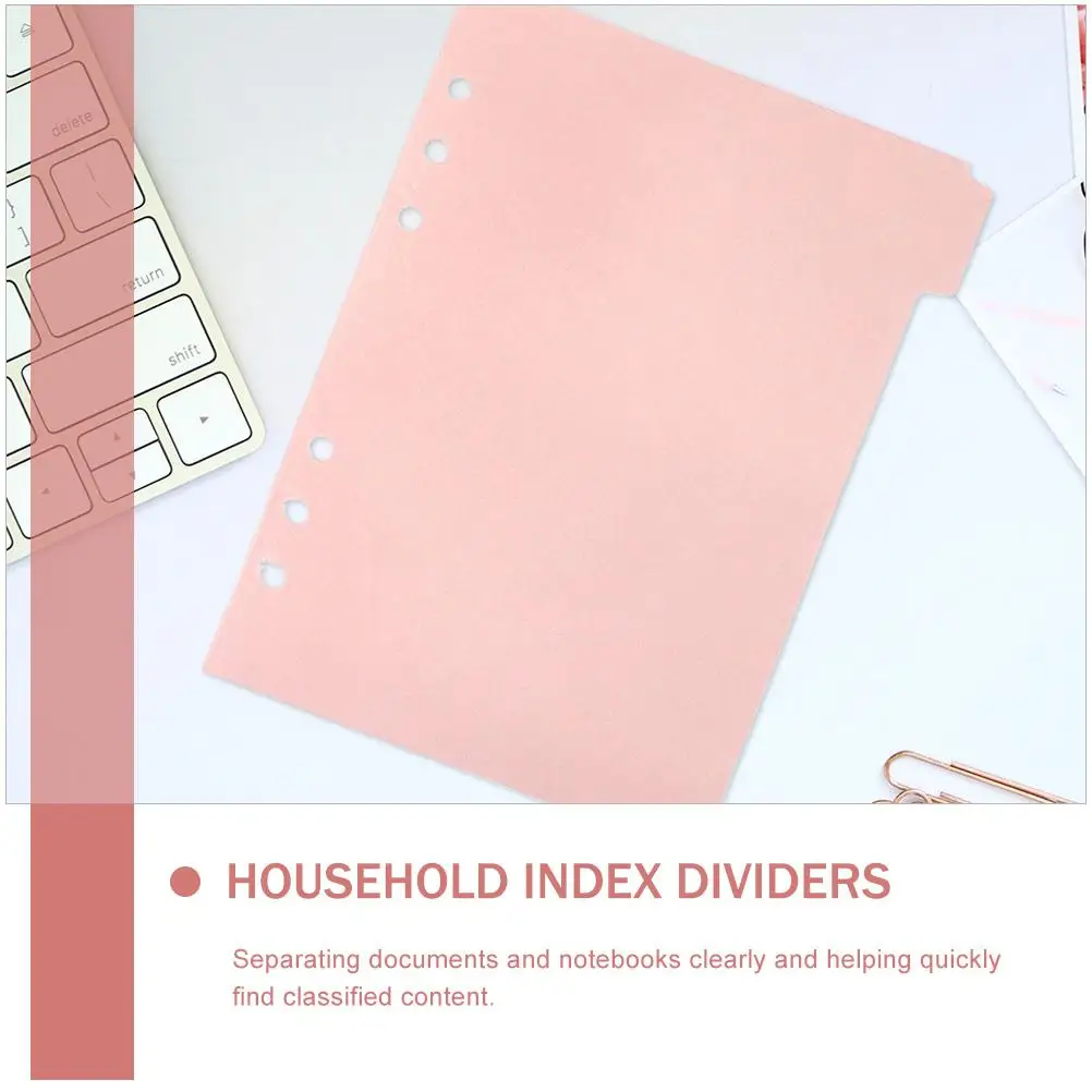6 Pcs Notebook Dividers PP Detachable Tabs Binder Separators Office School Planners Documents Books Indexing Referencing
6 Pcs Notebook Dividers PP Detachable Tabs Binder Separators Office School Planners Documents Books Indexing Referencing