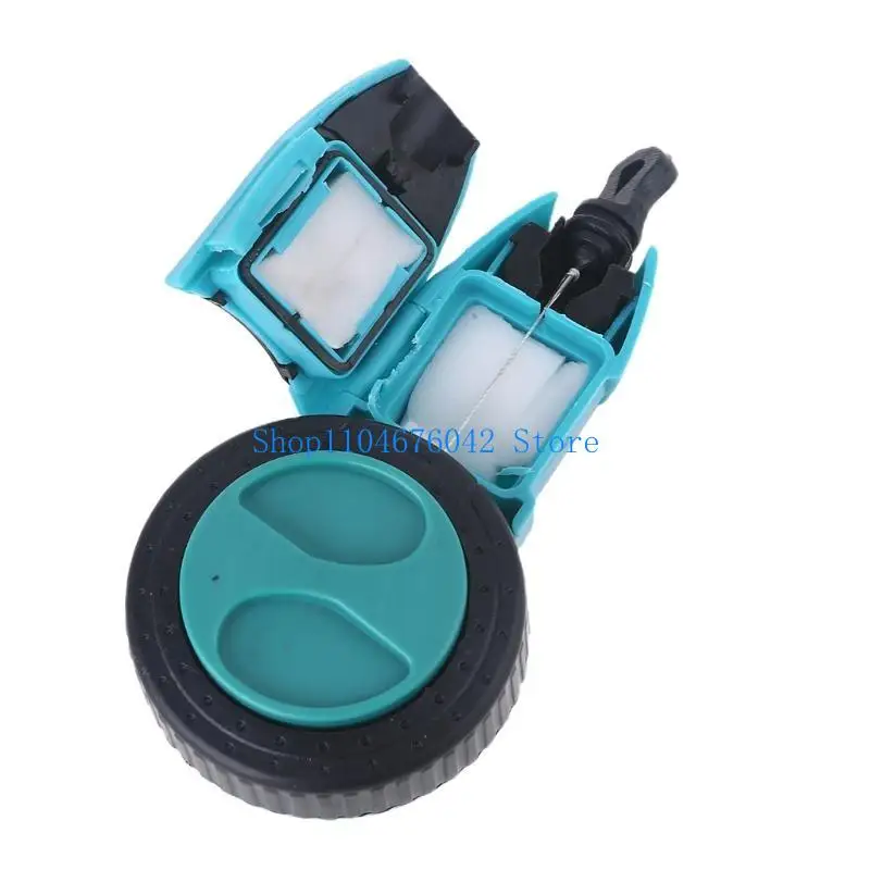 652F Small Chalk Reel Ratio Gear 8M Length Chalk Lines Self-winding Reel for Construction Quick Rewind Lightweight