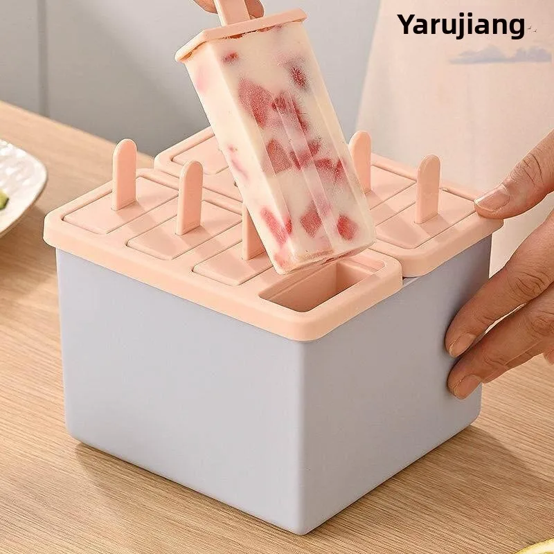 Food Grade Ice Cream Mold with Lid for Home Use Ice Maker Ice Cube Tray Kitchen Tool Ice Cream Maker by Ayrjiang Model 50611
Food Grade Ice Cream Mold with Lid for Home Use Ice Maker Ice Cube Tray Kitchen Tool Ice Cream Maker by Ayrjiang Model 50611